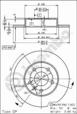 AP X 15373 - Bremžu diski ps1.lv