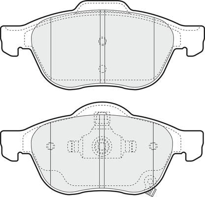 R Brake RB1556-397 - Bremžu uzliku kompl., Disku bremzes ps1.lv