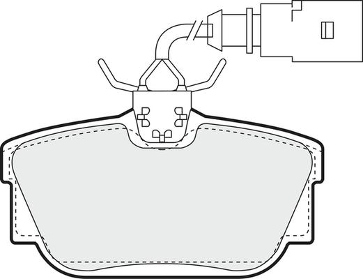 BOSCH 986494734 - Bremžu uzliku kompl., Disku bremzes ps1.lv