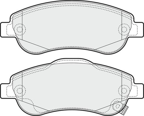 Magneti Marelli 600000098470 - Bremžu uzliku kompl., Disku bremzes ps1.lv