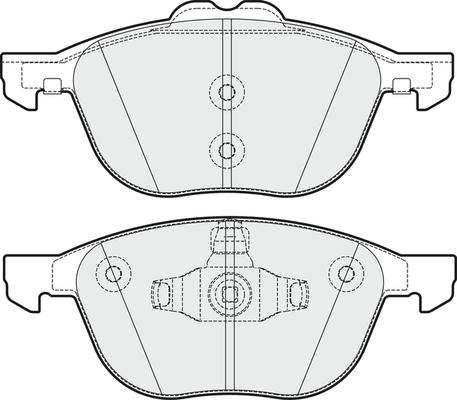 DJ Parts BP2307 - Bremžu uzliku kompl., Disku bremzes ps1.lv