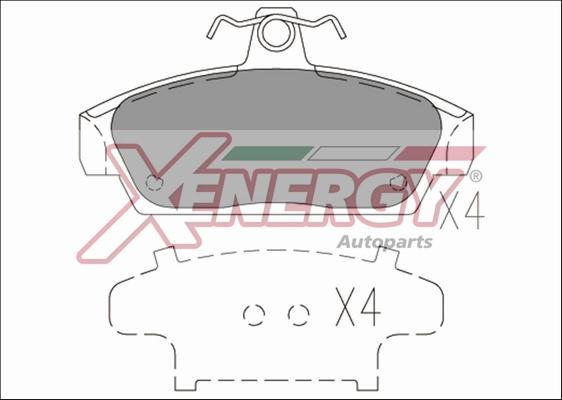 AP XENERGY X40444 - Bremžu uzliku kompl., Disku bremzes ps1.lv