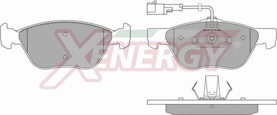 AP XENERGY X40576 - Bremžu uzliku kompl., Disku bremzes ps1.lv