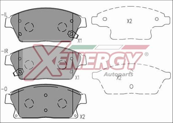 AP XENERGY X41078 - Bremžu uzliku kompl., Disku bremzes ps1.lv