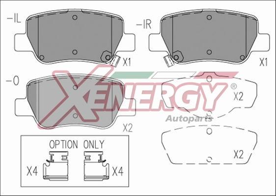 AP XENERGY X41256 - Bremžu uzliku kompl., Disku bremzes ps1.lv