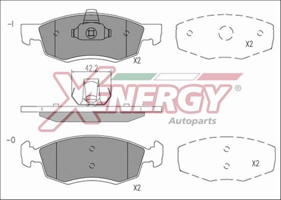 AP XENERGY X41206 - Bremžu uzliku kompl., Disku bremzes ps1.lv