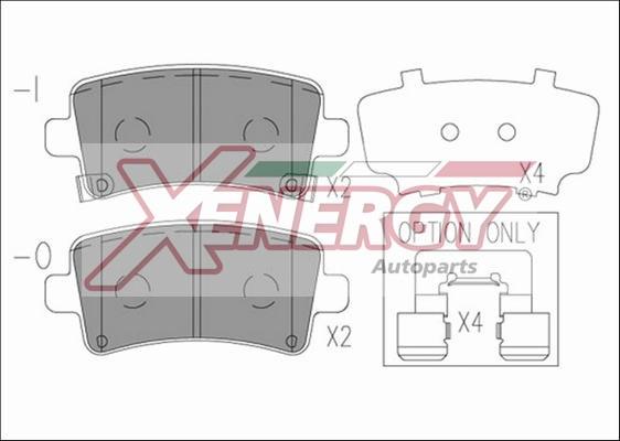 AP XENERGY X41208 - Bremžu uzliku kompl., Disku bremzes ps1.lv