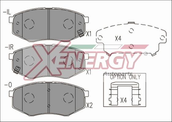 AP XENERGY X41228 - Bremžu uzliku kompl., Disku bremzes ps1.lv