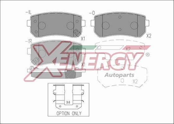 AP XENERGY X41274 - Bremžu uzliku kompl., Disku bremzes ps1.lv