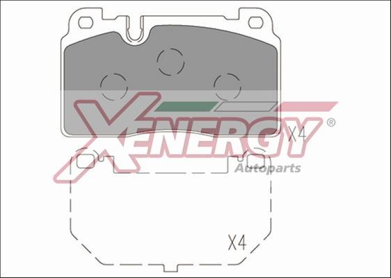 AP XENERGY X41271 - Bremžu uzliku kompl., Disku bremzes ps1.lv