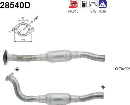 AS 28540D - Katalizators ps1.lv