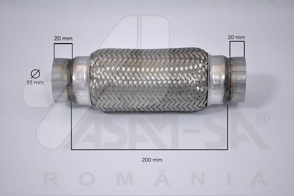 ASAM 60101 - Gofrēta caurule, Izplūdes gāzu sistēma ps1.lv