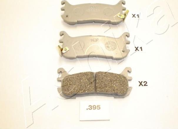 Ashika 51-03-395 - Bremžu uzliku kompl., Disku bremzes ps1.lv