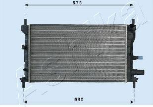 Ashika RDA053060 - Radiators, Motora dzesēšanas sistēma ps1.lv