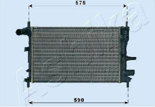 Ashika RDA053062 - Radiators, Motora dzesēšanas sistēma ps1.lv