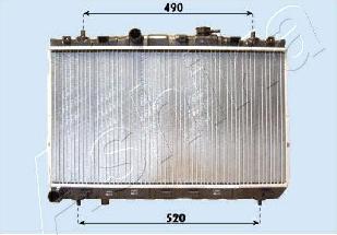 Ashika RDA283099 - Radiators, Motora dzesēšanas sistēma ps1.lv