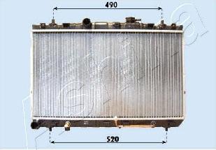 Ashika RDA283100 - Radiators, Motora dzesēšanas sistēma ps1.lv