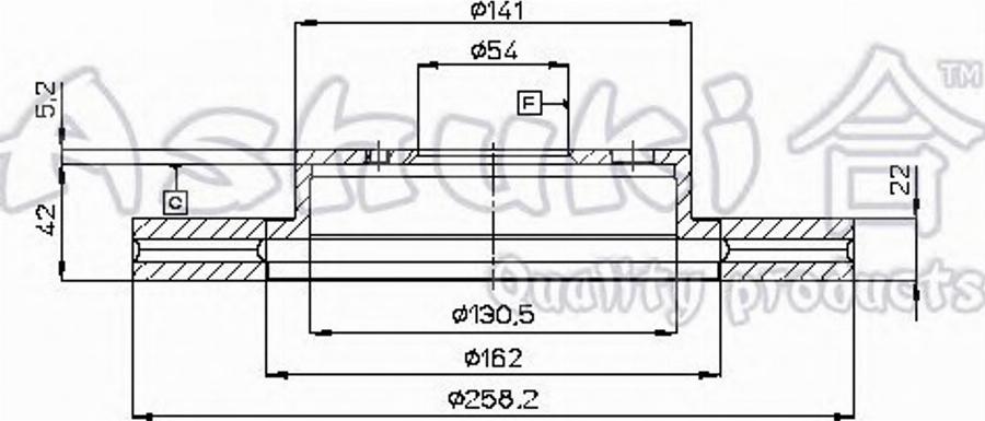 Ashuki 0990-8402 - Bremžu diski ps1.lv