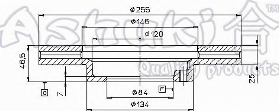 Ashuki 0990-8602 - Bremžu diski ps1.lv