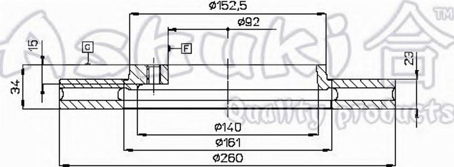 Ashuki 0990-3204 - Bremžu diski ps1.lv