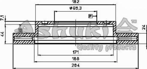 Ashuki 0990-2030 - Bremžu diski ps1.lv