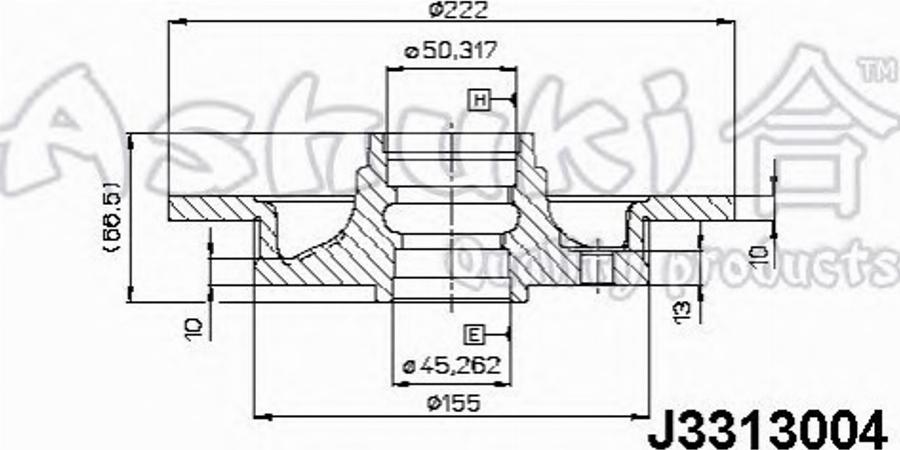 Ashuki 0993-4003 - Bremžu diski ps1.lv