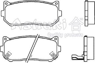 Ashuki 1083-1030 - Bremžu uzliku kompl., Disku bremzes ps1.lv