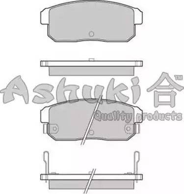 Ashuki 1083-8103 - Bremžu uzliku kompl., Disku bremzes ps1.lv