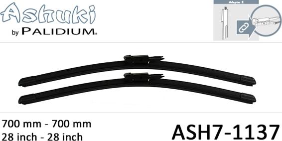 Ashuki ASH7-1137 - Stikla tīrītāja slotiņa ps1.lv
