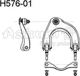 Ashuki H576-01 - Neatkarīgās balstiekārtas svira, Riteņa piekare ps1.lv