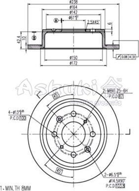 Ashuki H039-01 - Bremžu diski ps1.lv