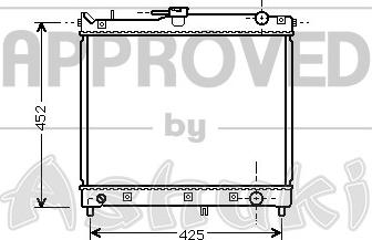 Ashuki K454-03 - Radiators, Motora dzesēšanas sistēma ps1.lv