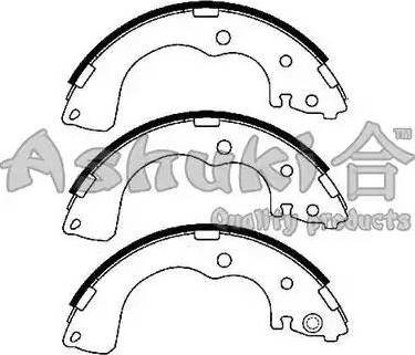 Ashuki M068-11 - Bremžu loku komplekts ps1.lv