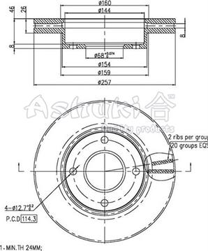 Ashuki N014-16 - Bremžu diski ps1.lv