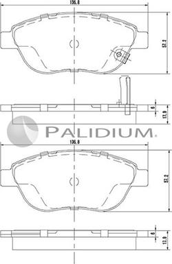 Ashuki P1-1489 - Bremžu uzliku kompl., Disku bremzes ps1.lv