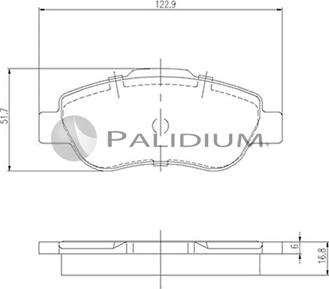 Ashuki P1-1486 - Bremžu uzliku kompl., Disku bremzes ps1.lv