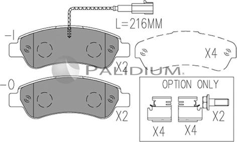 Ashuki P1-1550 - Bremžu uzliku kompl., Disku bremzes ps1.lv