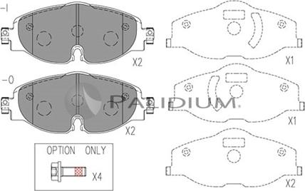 Ashuki P1-1551 - Bremžu uzliku kompl., Disku bremzes ps1.lv