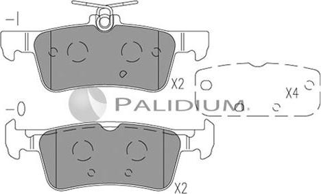 Ashuki P1-1530 - Bremžu uzliku kompl., Disku bremzes ps1.lv