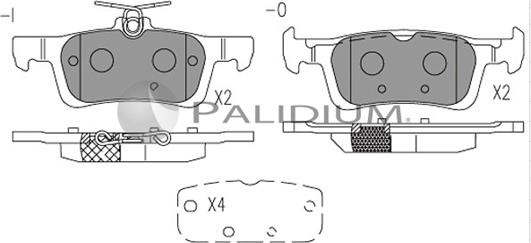 Ashuki P1-1531 - Bremžu uzliku kompl., Disku bremzes ps1.lv