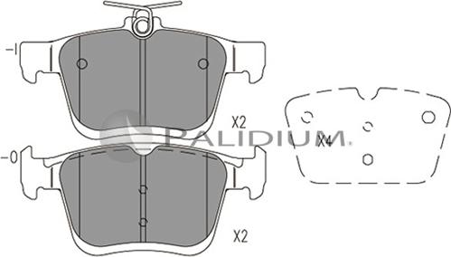 Ashuki P1-1537 - Bremžu uzliku kompl., Disku bremzes ps1.lv