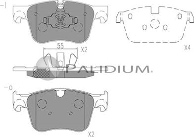 Ashuki P1-1527 - Bremžu uzliku kompl., Disku bremzes ps1.lv