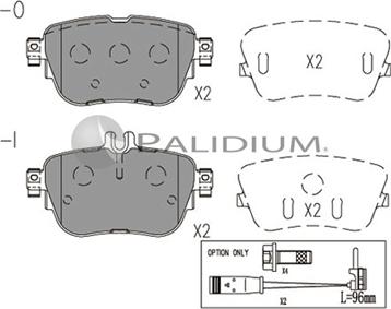 Ashuki P1-1570 - Bremžu uzliku kompl., Disku bremzes ps1.lv