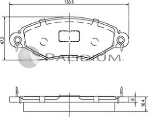 Ashuki P1-1099 - Bremžu uzliku kompl., Disku bremzes ps1.lv