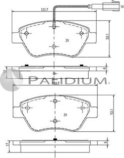 Ashuki P1-1044 - Bremžu uzliku kompl., Disku bremzes ps1.lv