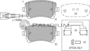 Ashuki P1-1055 - Bremžu uzliku kompl., Disku bremzes ps1.lv