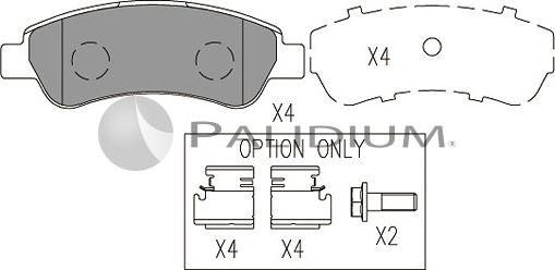 Ashuki P1-1050 - Bremžu uzliku kompl., Disku bremzes ps1.lv