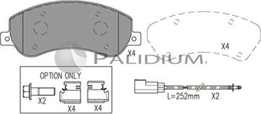 Ashuki P1-1053 - Bremžu uzliku kompl., Disku bremzes ps1.lv