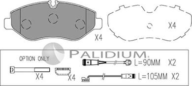 Ashuki P1-1052 - Bremžu uzliku kompl., Disku bremzes ps1.lv