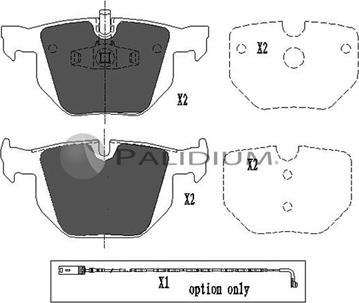 Ashuki P1-1069 - Bremžu uzliku kompl., Disku bremzes ps1.lv